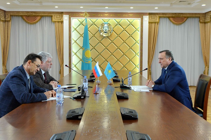 Заместитель Председателя Сената С.Громов встретился с Послом России в Казахстане А.Бородавкиным