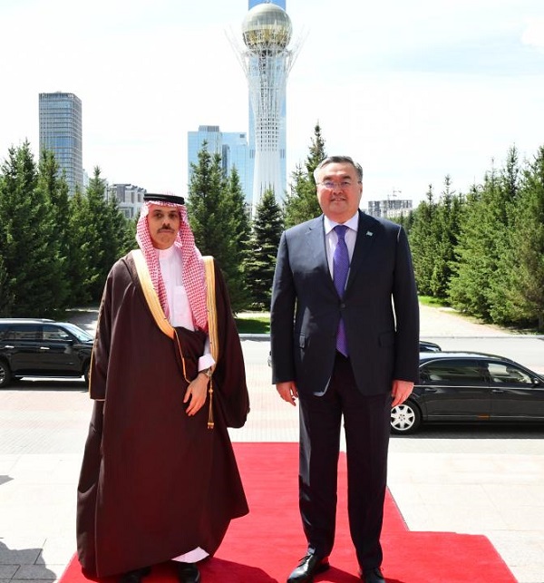 Қазақстан мен Сауд Арабиясының сыртқы істер министрлері екіжақты ынтымақтастықтың өзекті мәселелерін талқылады