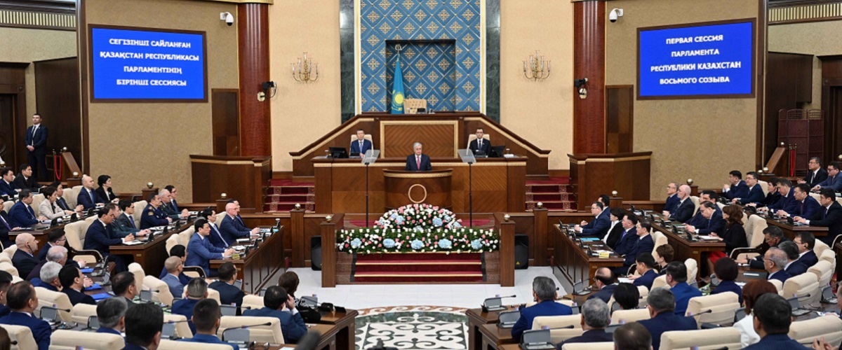 Мемлекет басшысы Қасым-Жомарт Тоқаев VIII сайланған Парламенттің бірінші сессиясының ашылуына қатысты
