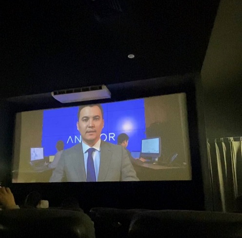 Ақтауда «Бәйтерек» кинотеатрында сыбайлас жемқорлықтың алдын алу туралы роликтер көрсетілуде