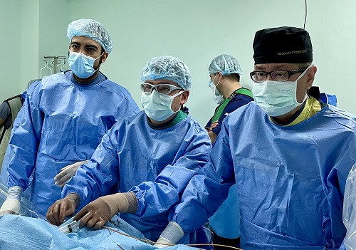 2021 жылғы 21-22 маусымда жүрек орталығында аорта қақпақшасын транскатетерлік имплантациялау шеңберінде (TAVI) қақпақшаның жаңа түрін имплантациялау бойынша мастер-класс өтті.