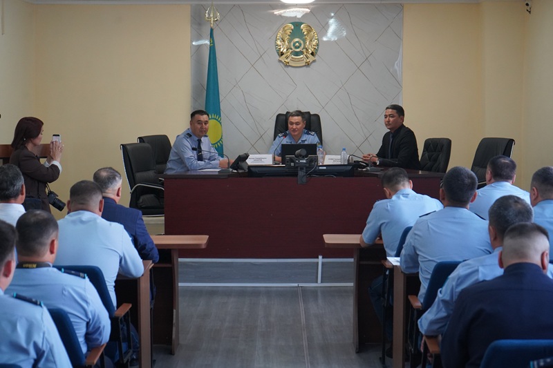 СҚО полиция басшысы аудандық полиция бөлімінің жеке құрамына міндеттер қойды