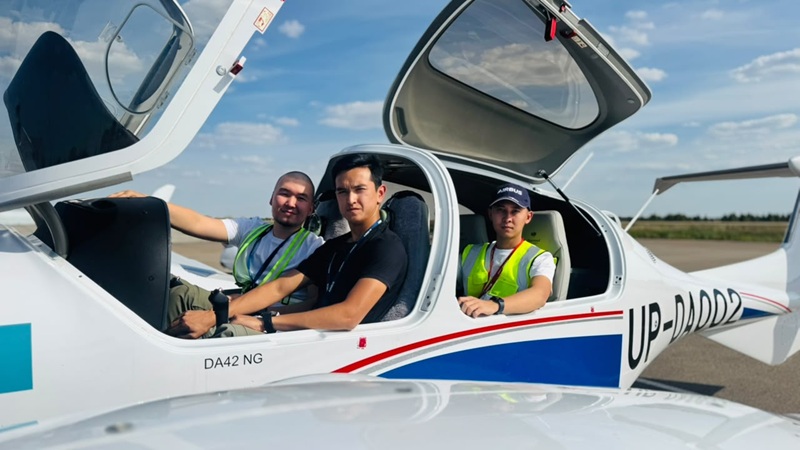 Петропавл әуежайында болашақ ұшқыштарды даярлау басталды